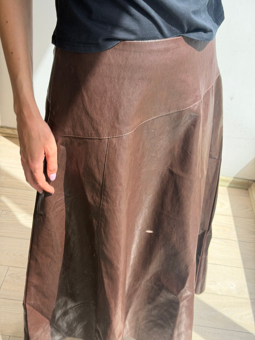 Leather skirt