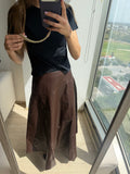 Leather skirt