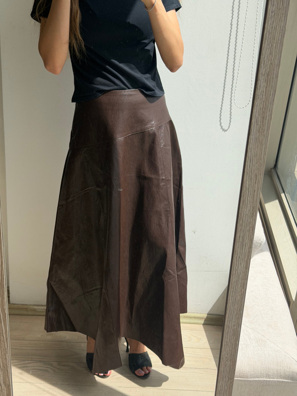 Leather skirt