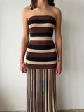 Mocha Stripe dress